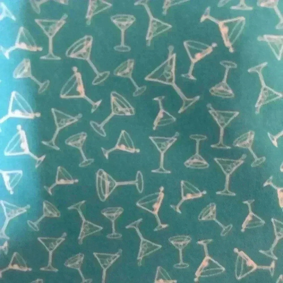 BCG Womens Medium Running Shorts Turquoise blue and white Margarita Print - Picture 2 of 8
